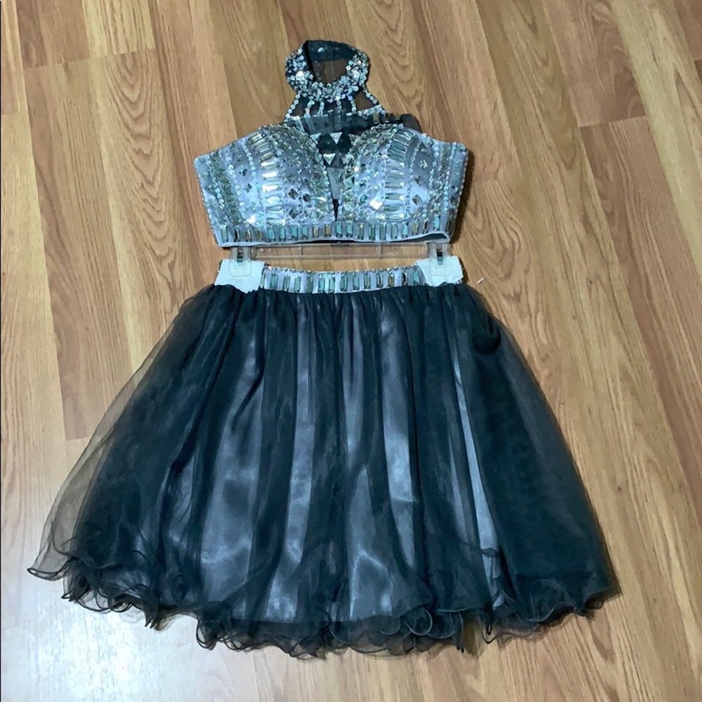 Two piece prom dress